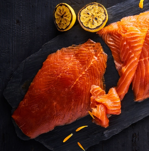 Demi Filet de truite fumé "prétranché"