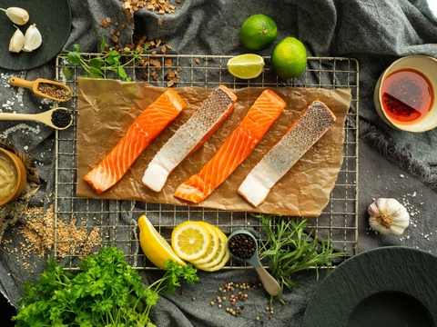 4 Pavés de saumon ASC avec peau